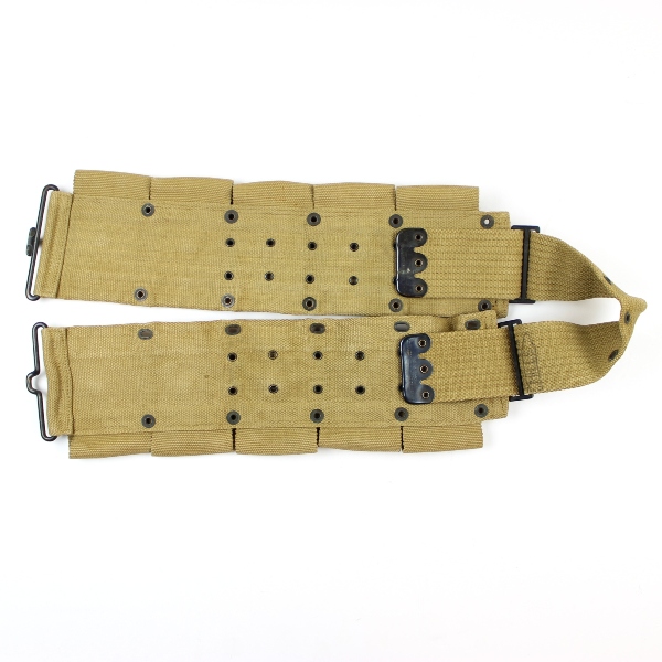 M1910 US Army dismounted rifle cartridge belt - Mills 1918