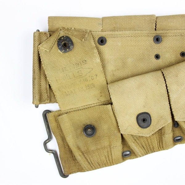 M1910 US Army dismounted rifle cartridge belt - Mills 1918