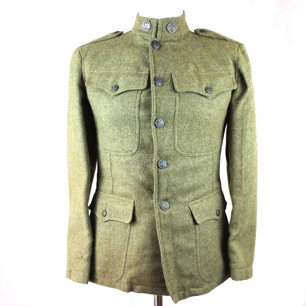 M1917 OD Wool service tunic - Medical Corps - Ided