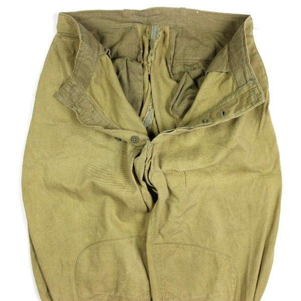 Khaki cotton service trousers - W32 L24