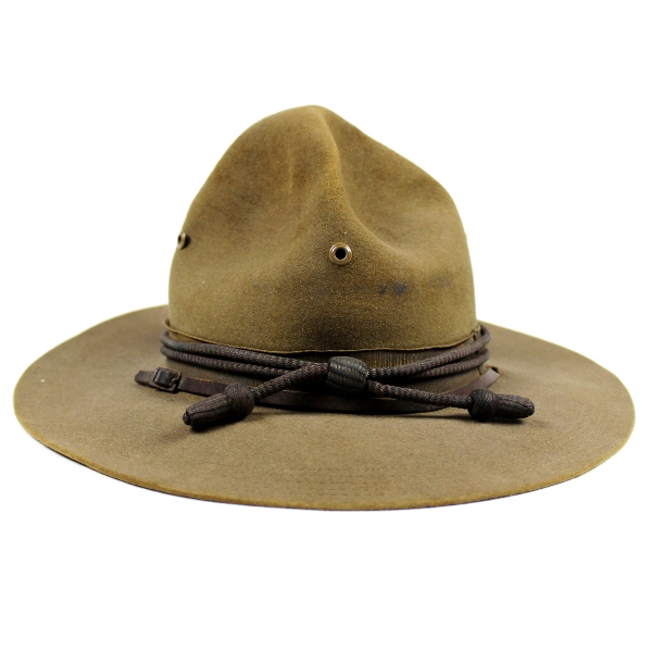 Officers wool felt campaign hat w/ MTC cord