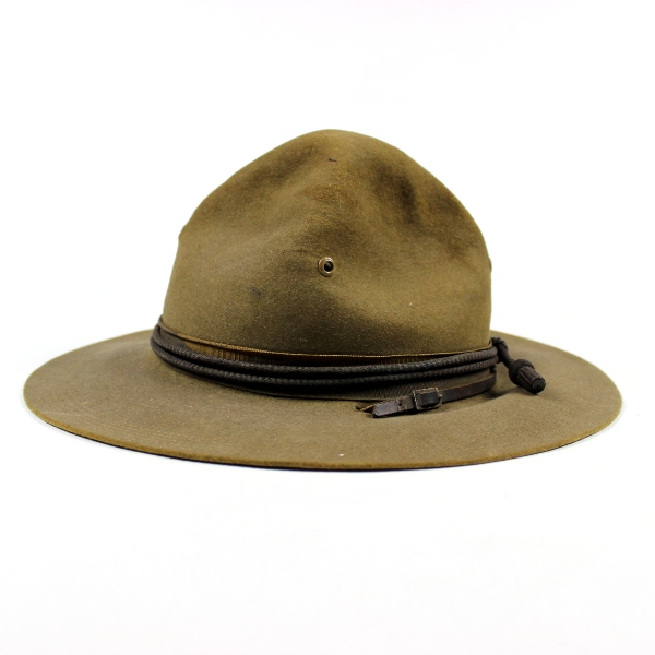 Officers wool felt campaign hat w/ MTC cord