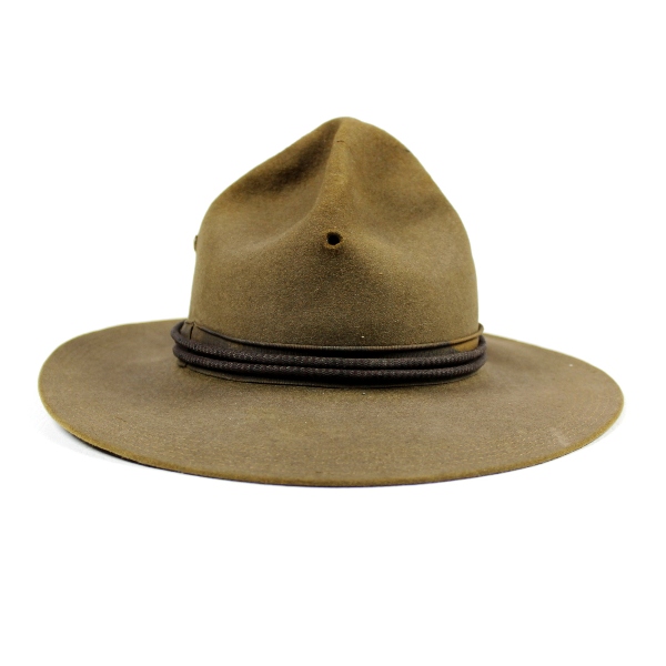 Officers wool felt campaign hat w/ MTC cord