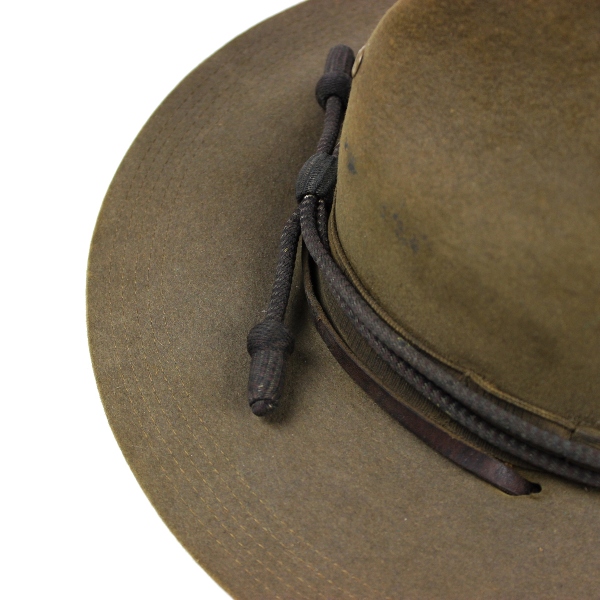 Officers wool felt campaign hat w/ MTC cord