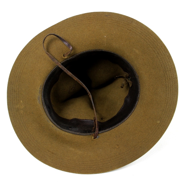 Officers wool felt campaign hat w/ MTC cord