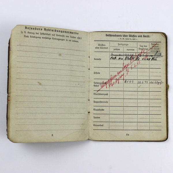 Wehrmacht soldbuch + wehrpass grouping - Identified to a Polish soldier