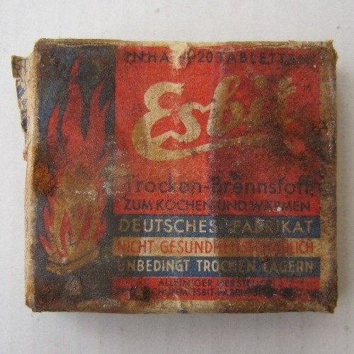 German WW2 Esbit field stove mod.9 fuel tablets