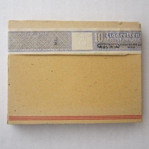 German WW2 Regie 4 10 cigarettes package