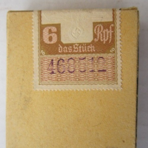 German WW2 Heinrich Beiser Type 18 box of 10 Zigarillos