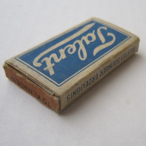 German WW2 shaving razor blades in box