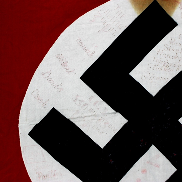 Captured Nazi party flag / banner