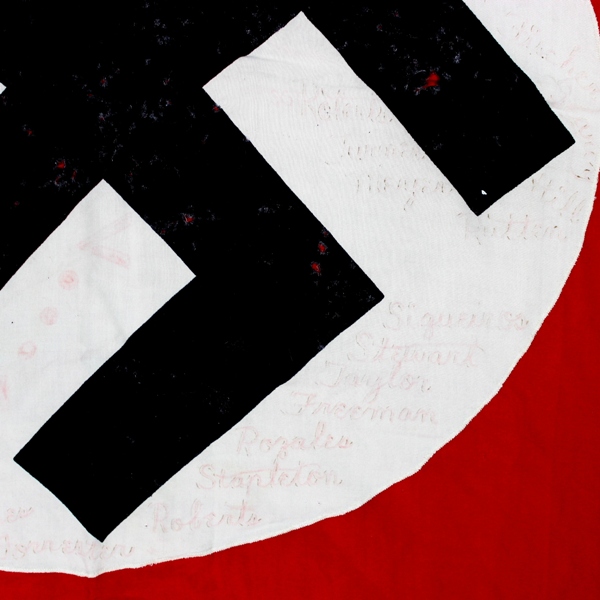 Captured Nazi party flag / banner