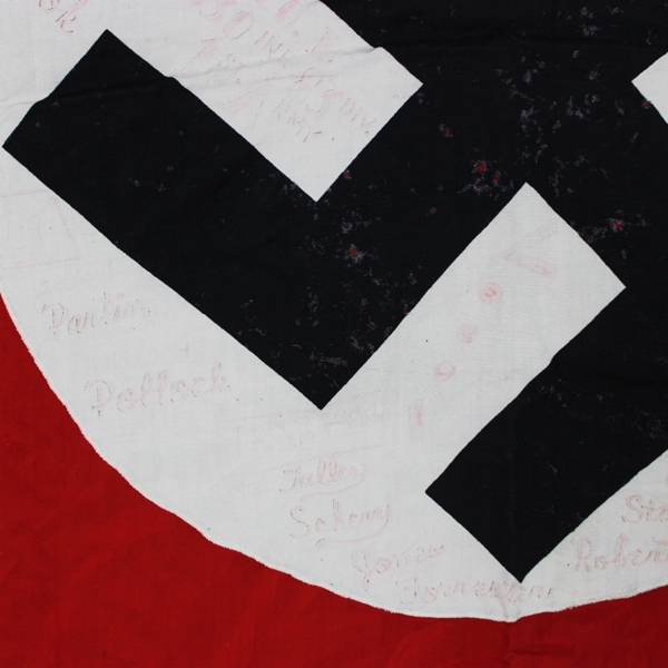 Captured Nazi party flag / banner