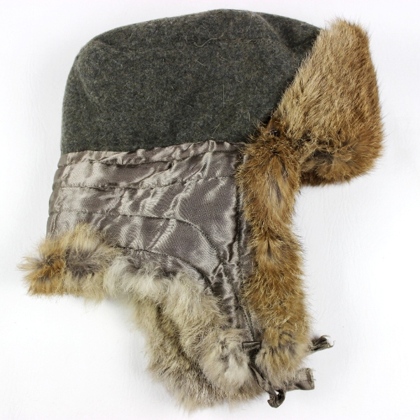 Officers winter fur cap w/ WH eagle - 1943