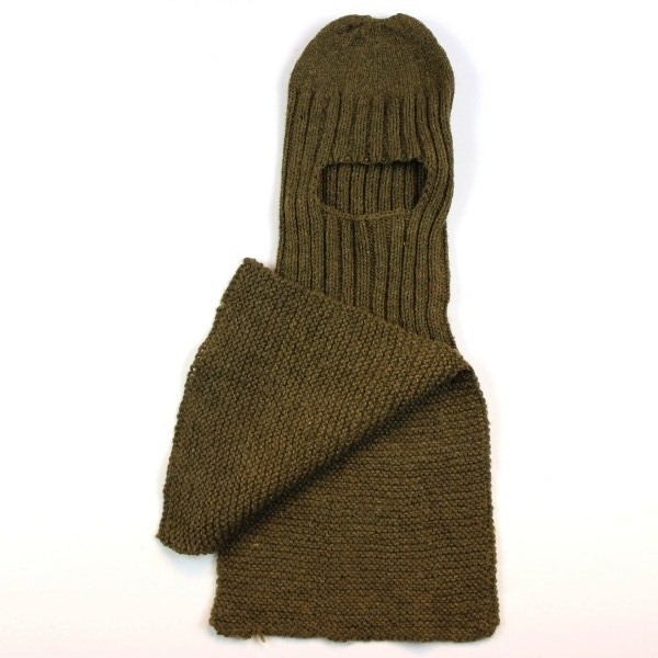 M1941 OD wool knit protective hood / Toque