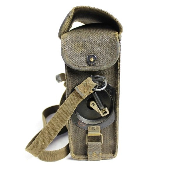 US Army Signal Corps type EE8-B field phone w/ canvas case