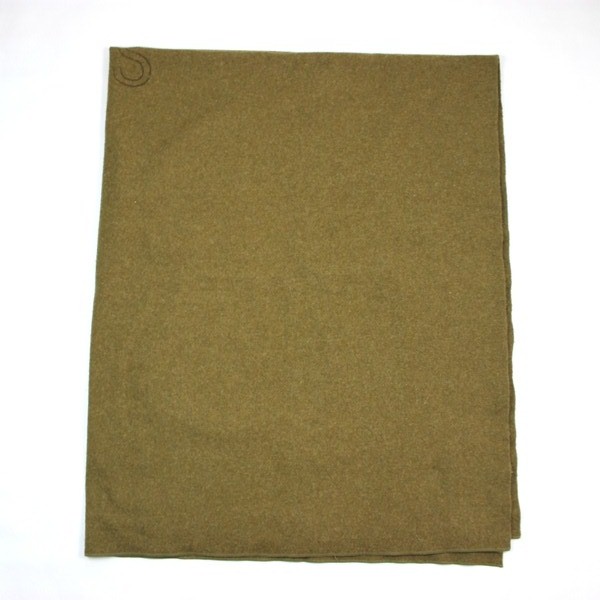 Brown wool bedding blanket - 1942 - Mint!