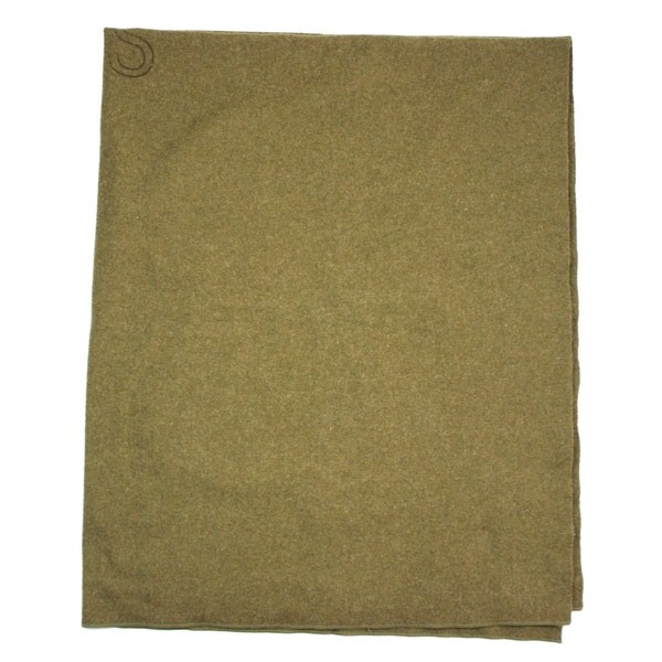 Brown wool bedding blanket - 1942 - Mint!