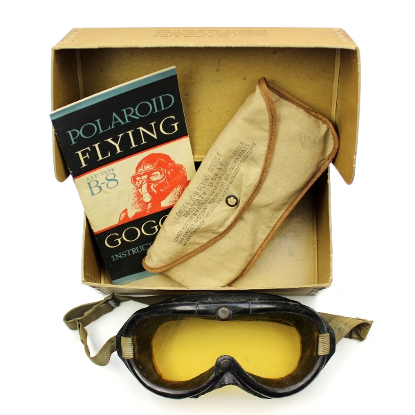 USAAF flying goggles type B-8 w/ accessories