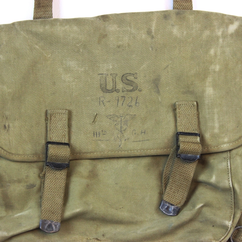 M1936 Musette field bag - 111th GH ETO Identified