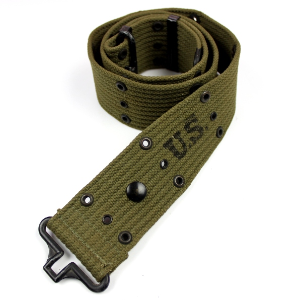 M1936 OD7 cotton webbing pistol belt - RM Co 1944