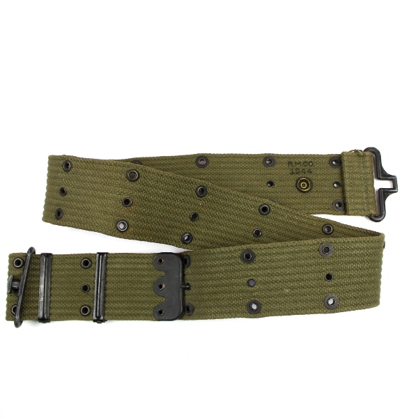 M1936 OD7 cotton webbing pistol belt - RM Co 1944