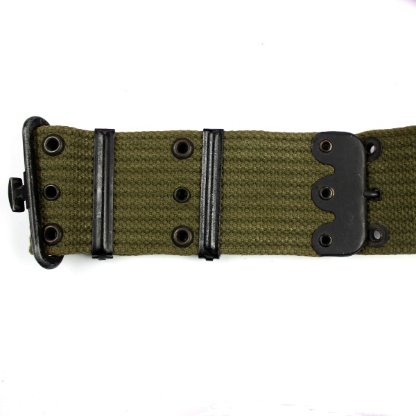 M1936 OD7 cotton webbing pistol belt - RM Co 1944