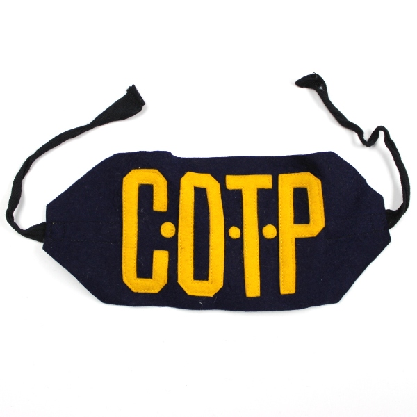 Scarce US Coast Guard COTP wool armband