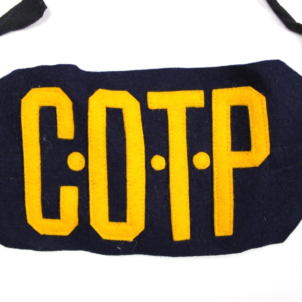 Scarce US Coast Guard COTP wool armband