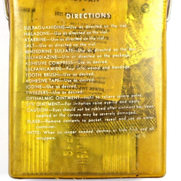 USAAF evasion / sustenance kit type E-17 w/ content