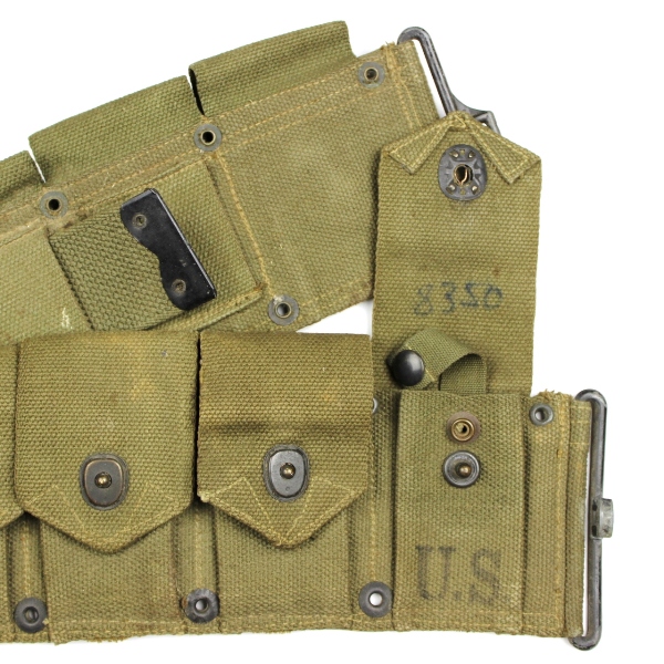 M1923 OD7 canvas cartridge belt - 1943