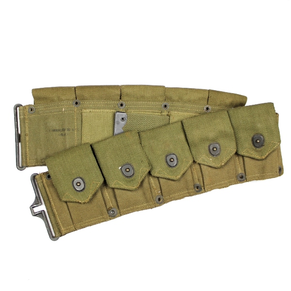 M1923 OD7 canvas cartridge belt - 1943