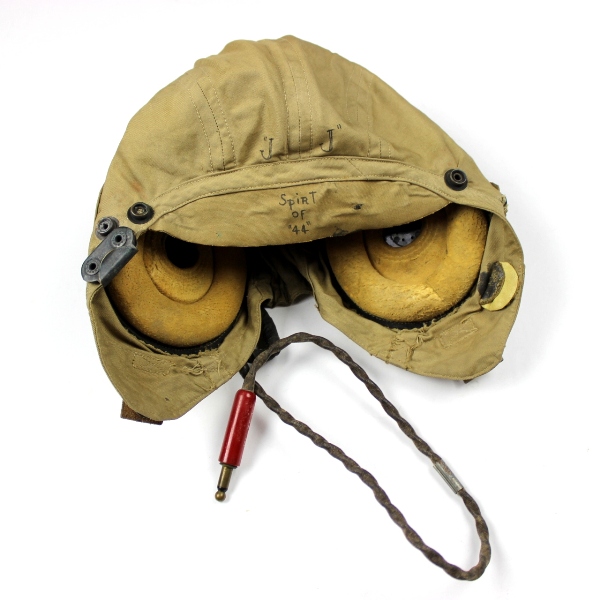 USAAF flight helmet type AN-H-15 w/ ANB-H-1 receivers