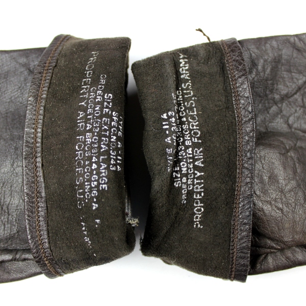 USAAF type A-11A flight gloves w/ wool inserts