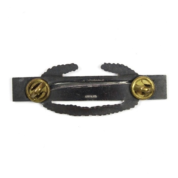 Combat Infantry Badge - Cluth Back - Sterling