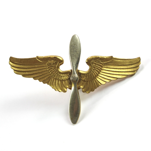 US Army Air Corps aviation cadet hat insignia