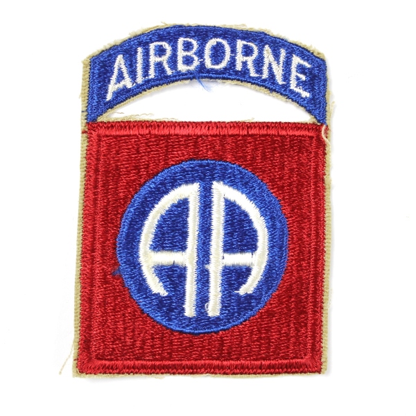 82nd Airborne Division patch w/ attached tab