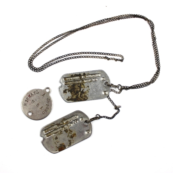 Enlisted man identification plates / dog tags - 114th Sig Co