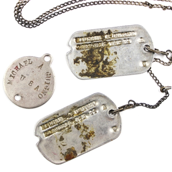 Enlisted man identification plates / dog tags - 114th Sig Co