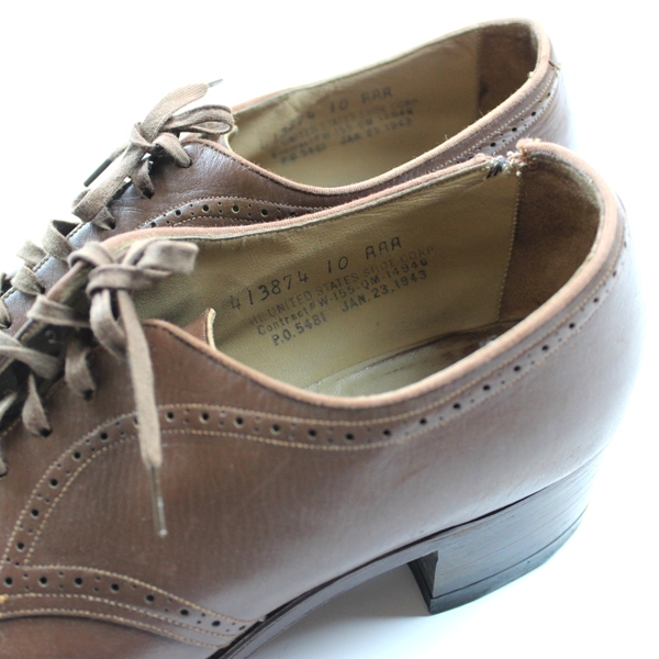 Women Army Corps (WAC) service shoes - dated 1943