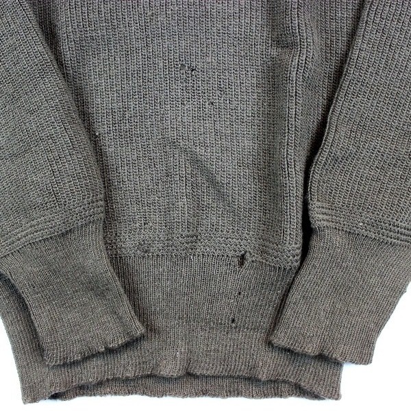 High neck OD wool knit sweater - Large