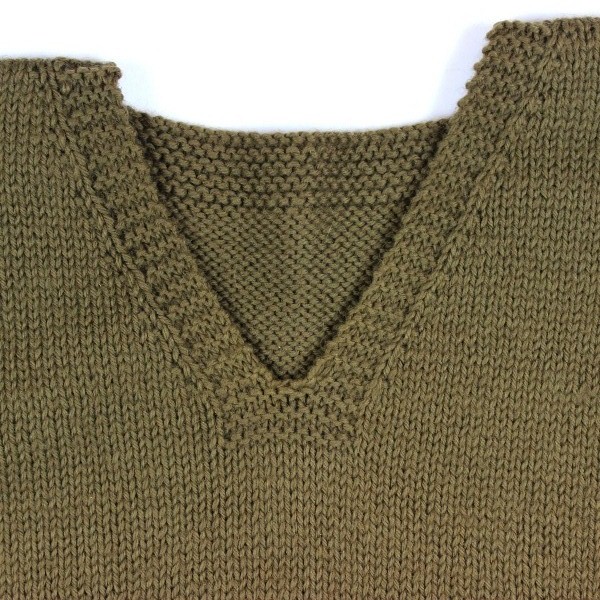 Neck OD Wool sleeveless sweater - American Red Cross - Large