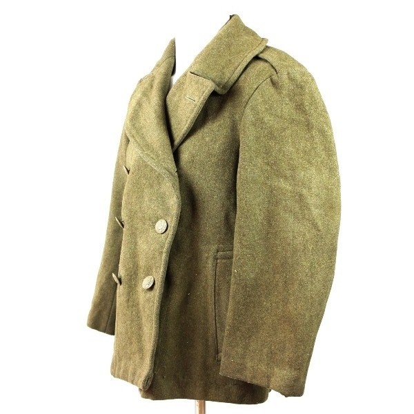 M1939 EMs OD wool overcoat shortened by a tailor