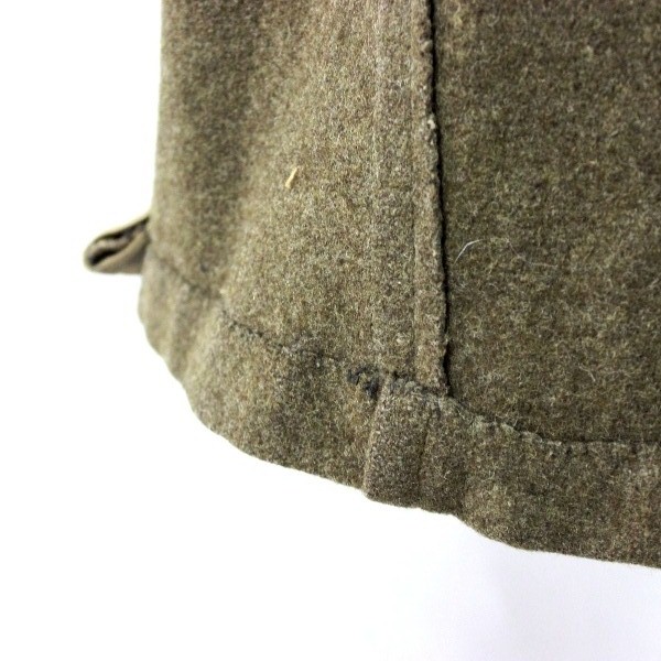 M1939 EMs OD wool overcoat shortened by a tailor