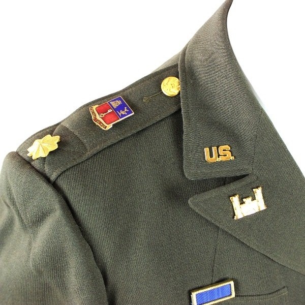 116th Eng. Bn (41st ID) officer grouping: Class-A & Ike Jacket