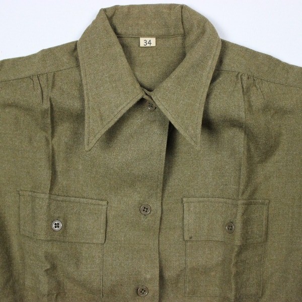 US Army WAC brown wool flannel shirt - 7th Service command