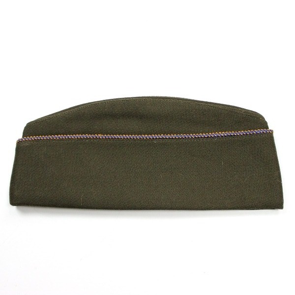 USAAF EM OD wool garrison cap - 7 1/8