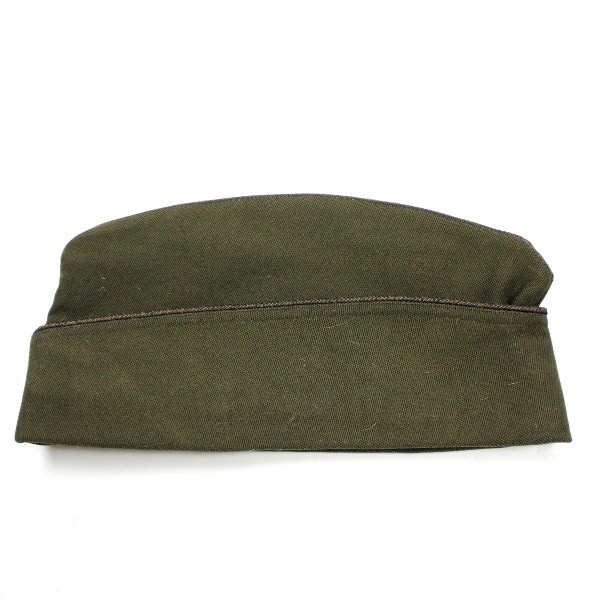 Officers OD wool gabardine garrison cap -  British Made - 6 7/8