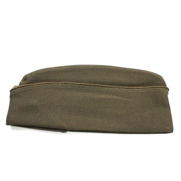 Officers OD wool gabardine garrison cap -  7 1/4