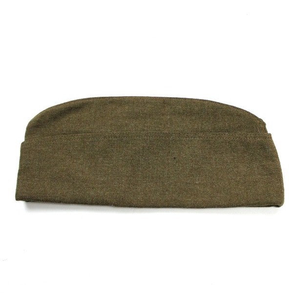 EM OD wool garrison cap - Unpiped - British Made - 7 1/8